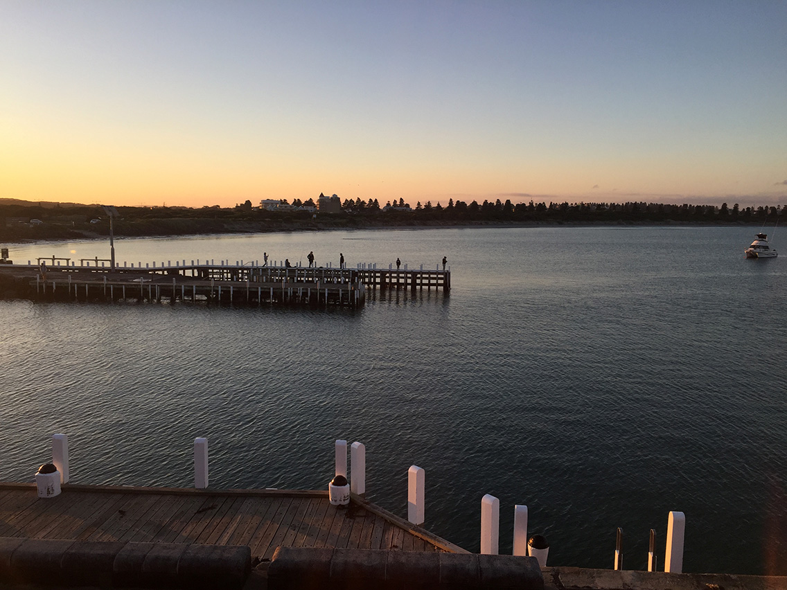 Lady Bay, Warrnambool, at sunset.